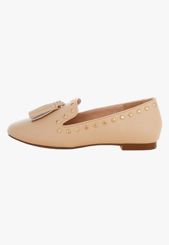 Philoha Studs & Tassels Detail Flat Loafers