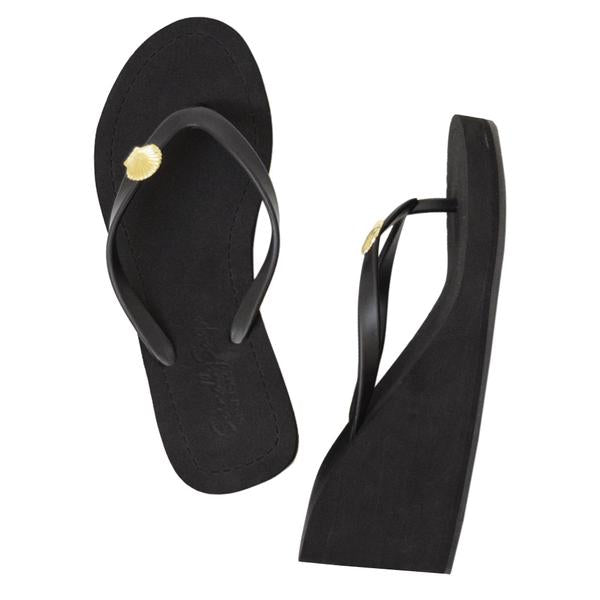 Women’s Shell Wedge Flip Flops