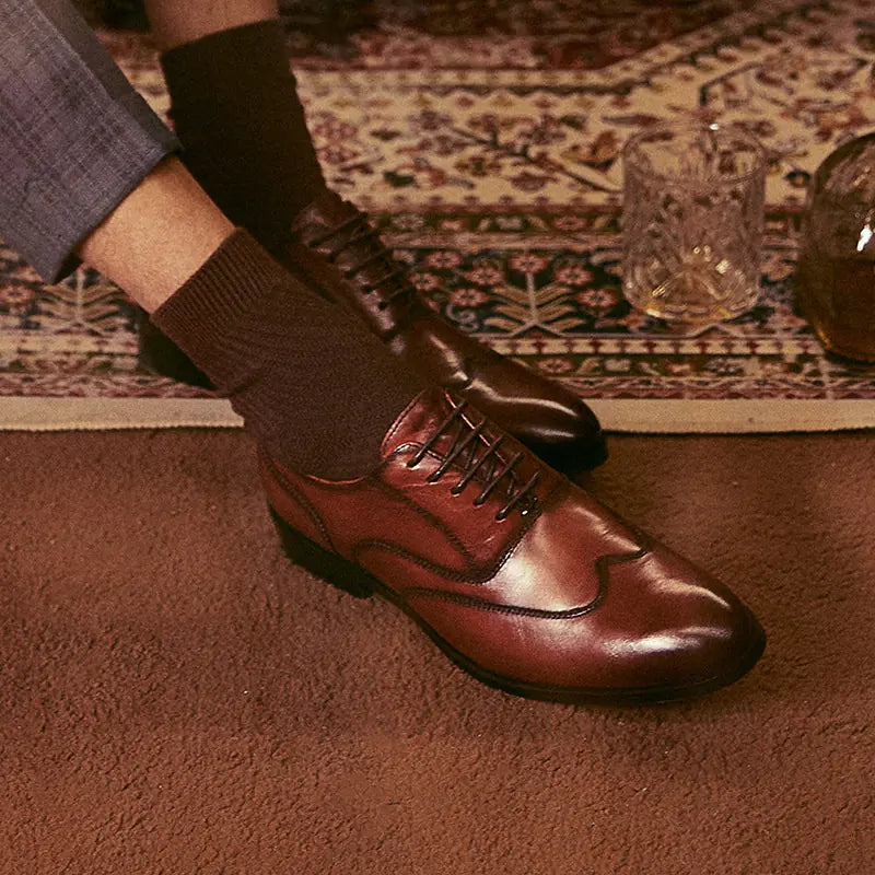 Cowhide Formal Business Shoes for Men