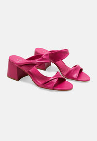 womens heel mules elegant slip on sandals
