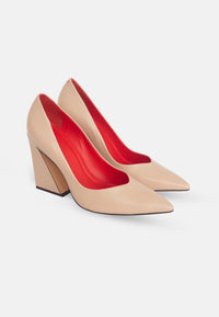 womens comfortable block heel pumps formal footwear
