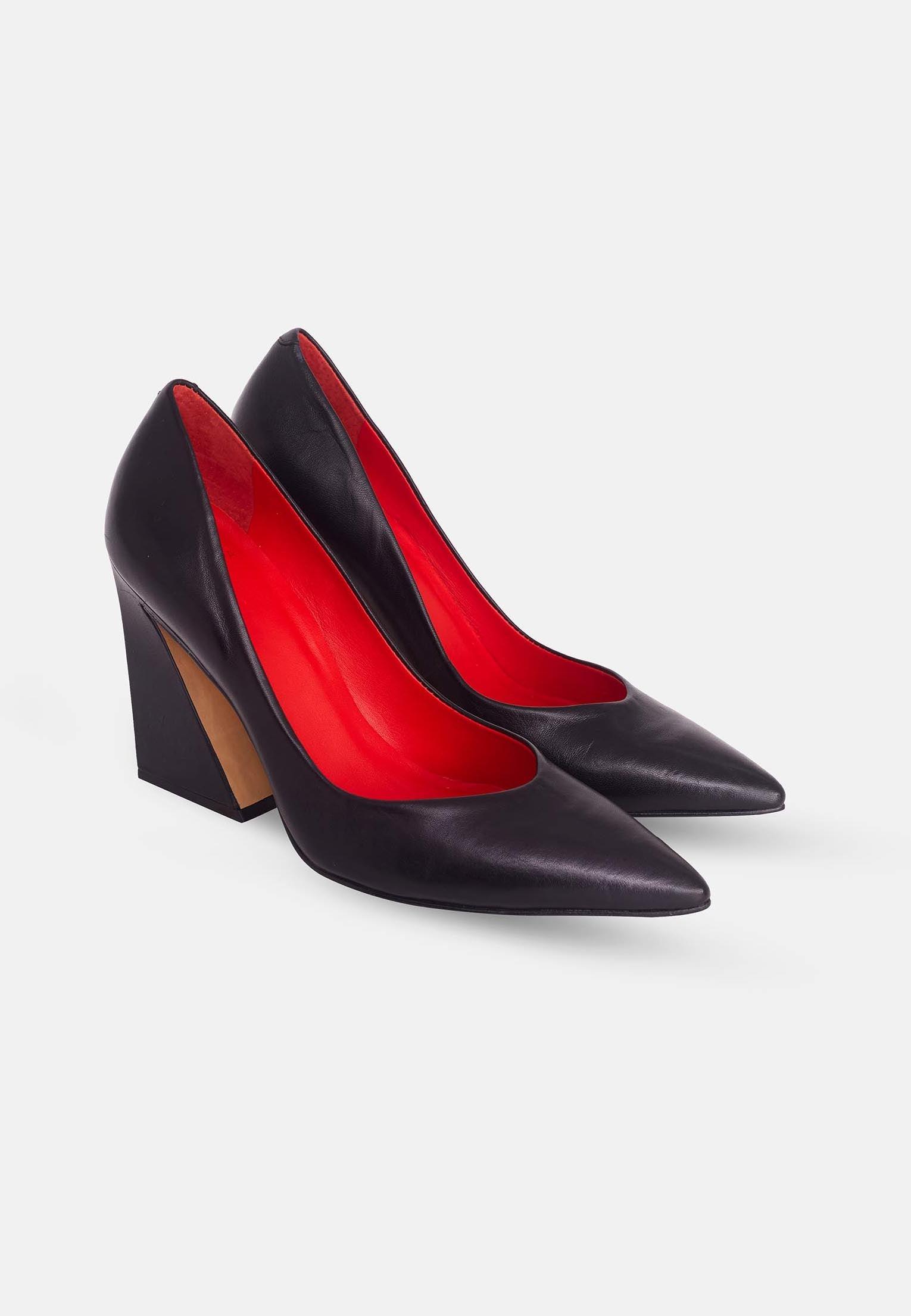 womens stylish pumps block heel design