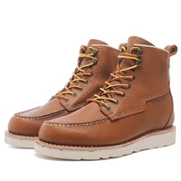 Men’s Brown 6-Inch Soft Toe Wedge Work Boots Brown 